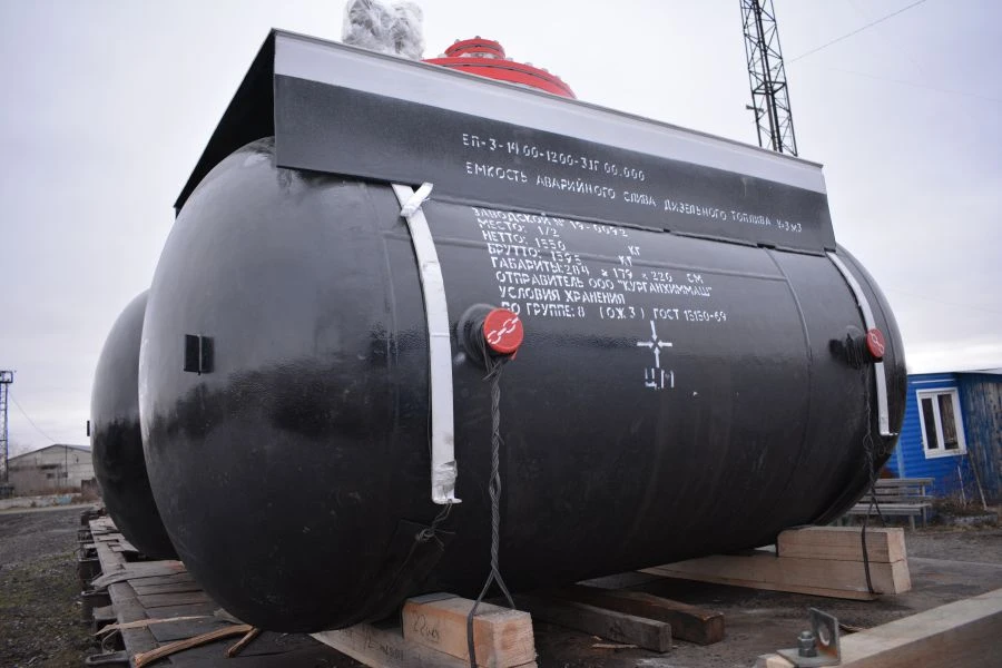 Emergency fuel discharge tank V=3 m3 black. EP-3-1400-1200-3.1G 00.000