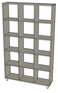 Tall shelving unit