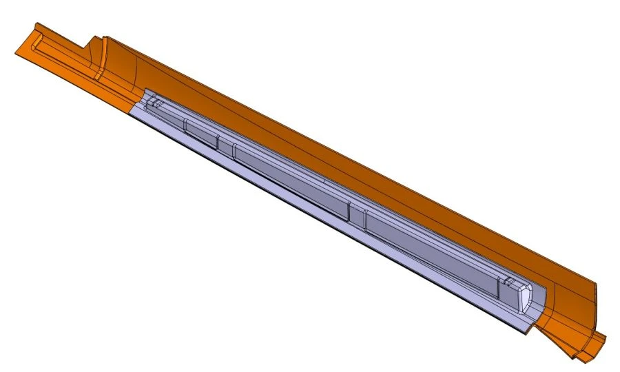 6241-03-5302510 SB Right-hand pillar assembly
