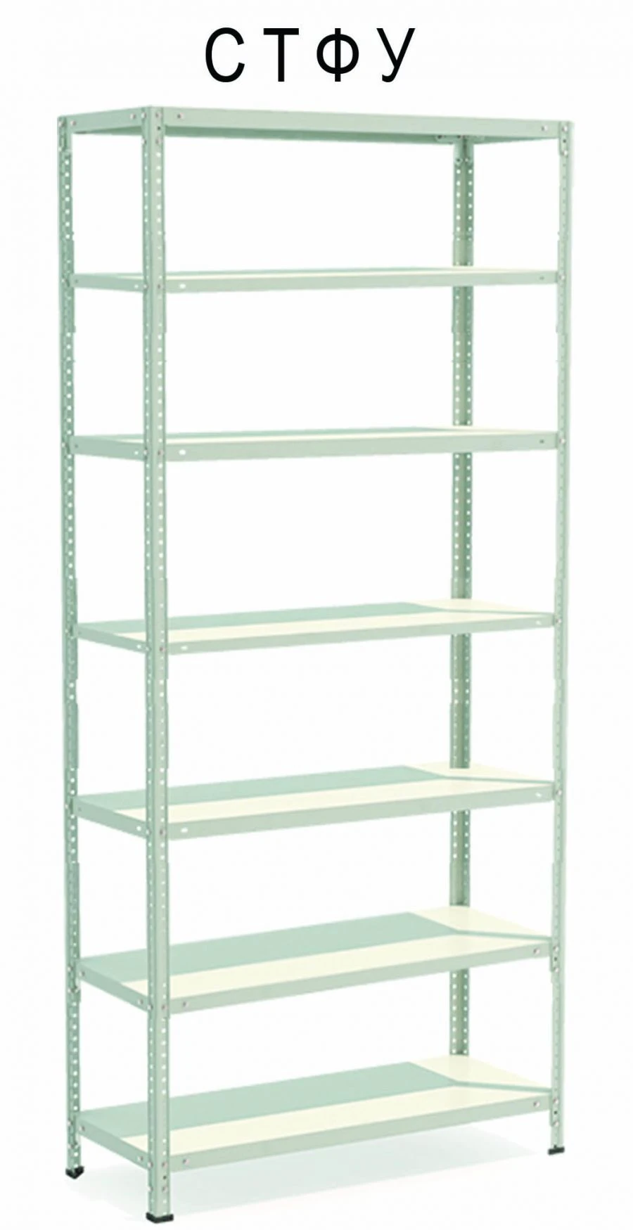 Metal shelf reinforced shelving unit STFU 1074-1.8