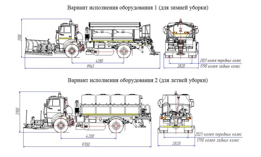 Universal road maintenance machine model MK-4533-06