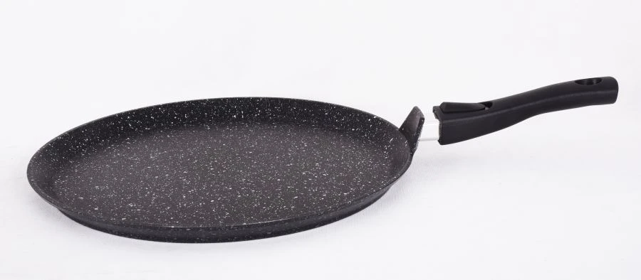 Cast aluminium pita pan 350mm (with non-stick coating) TM Kukmara, with removable Bakelite handle, line "Marble".
