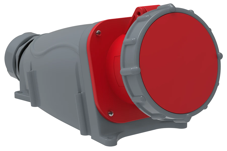 PSN12-063-5 Fixed socket SSI-135 63A-6h/200/346-240/415V 3P+RE+N IP67 MAGNUM IEC