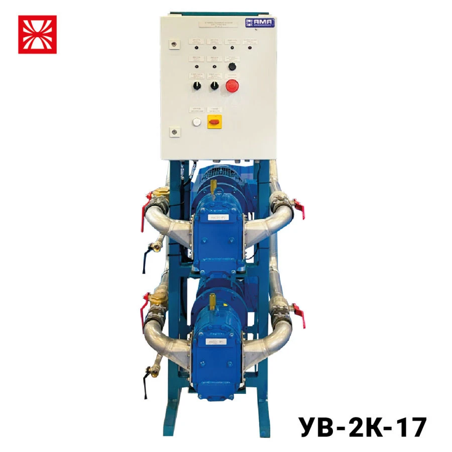 Vacuum pumping unit with rotary cam pumps "UV-2K-17"