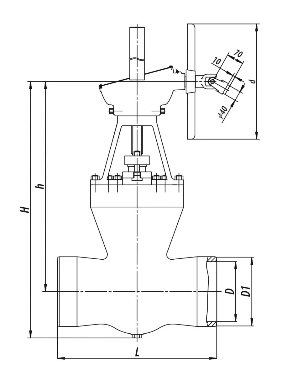 Gate valve 2s-27-3H