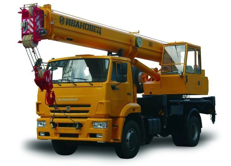 Truck crane KS-35714K-3 and its modifications using cabin U7810.5 and its modifications manufactured by IMZ AVTOKRAN Ltd.