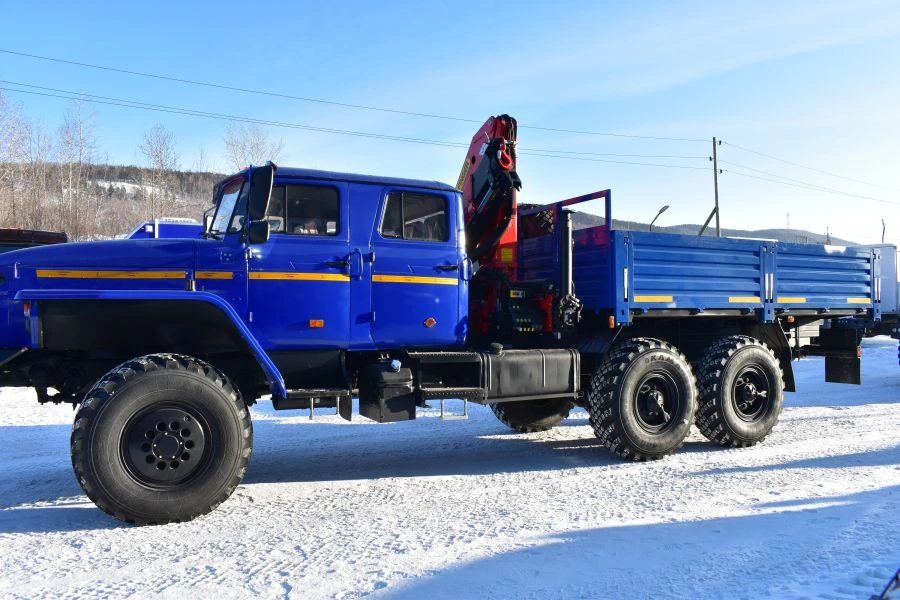 Special cargo truck with CMU produced by INMAN JSC, on URAL 4320-6151-71, 4320-6151-73, 4320-6151-75 chassis; 43203-6; 43203-6