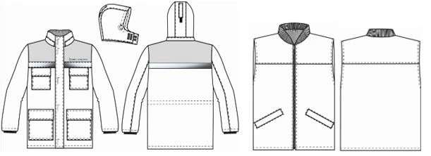 Men's jacket for protection against low temperatures