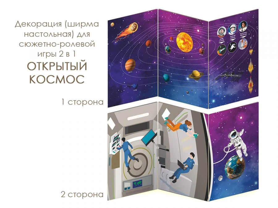 Playing board for role-playing game 2 in 1 OPEN COSMOS