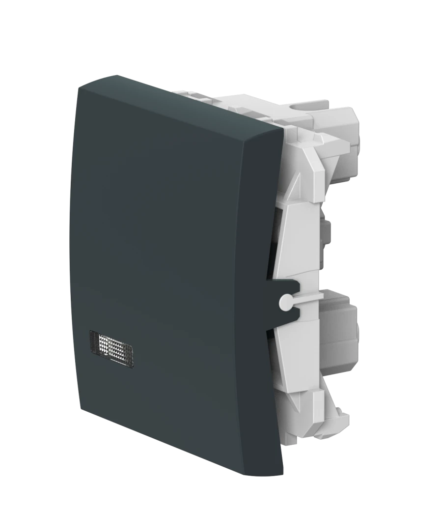 CADUCEUS ALING MODE Flush-mounted single-key cross-over switch with OFF indication 10AX, 250V~, 2M, anthracite