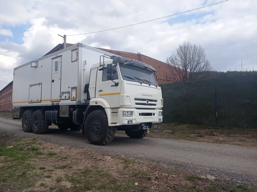 Mobile workshop (without CMU) on chassis KAMAZ-43118 (-37; -A5; -50; -RR; -RS) Type 47611