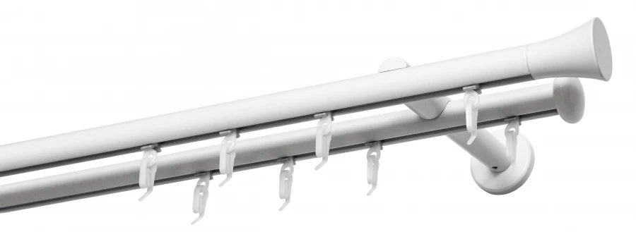 Round metal curtain rod