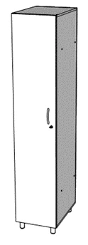 Clothes wardrobe (cubicle)