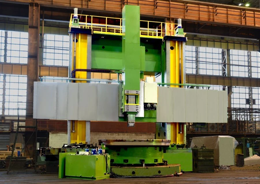 Double-column lathe-carousel machine of model 1M540F4 (CNC) and its modifications