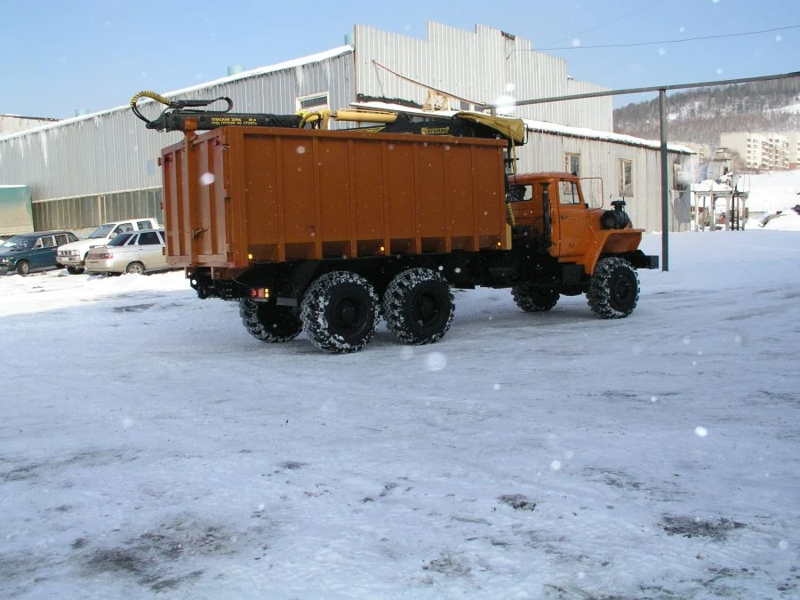 Special metal truck with CMU produced by INMAN JSC on URAL 7470-01 chassis. Mark GIRD. Type 5849AS. Modification 58