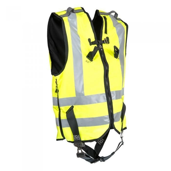 Safety tether with integrated special high visibility signal waistcoat, model SVETOCH 2, art. no. HS-14.