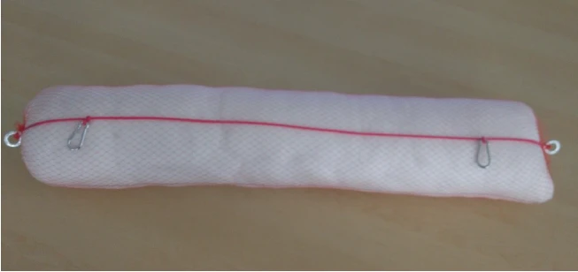 Sorbent material Sosistem® oil-oil-absorbing booms (surface density not less than 150 g/m2)
