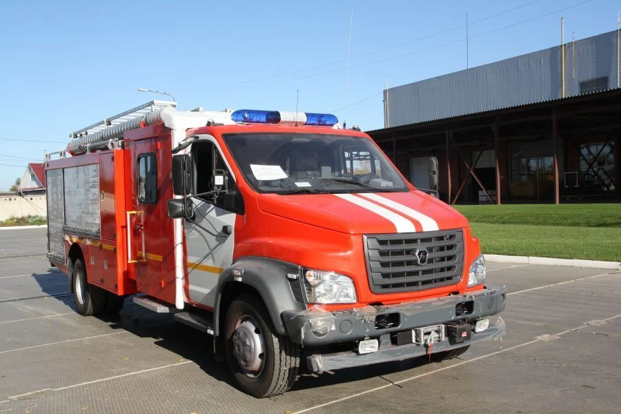 Fire tanker truck ??-(0,5-3,5)-4 (NEXT) on GAZ C4 chassis (chassis modifications, base vehicles C41RB3)