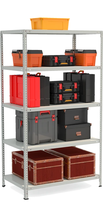 Metal shelf reinforced shelving unit model STF Shelf 1065-1.8