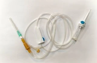 Polymer device for infusion of blood substitutes and infusion solutions of single use sterile PR 23-05.U-"MPK".