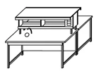 Laboratory island table for chemical research SFO-1