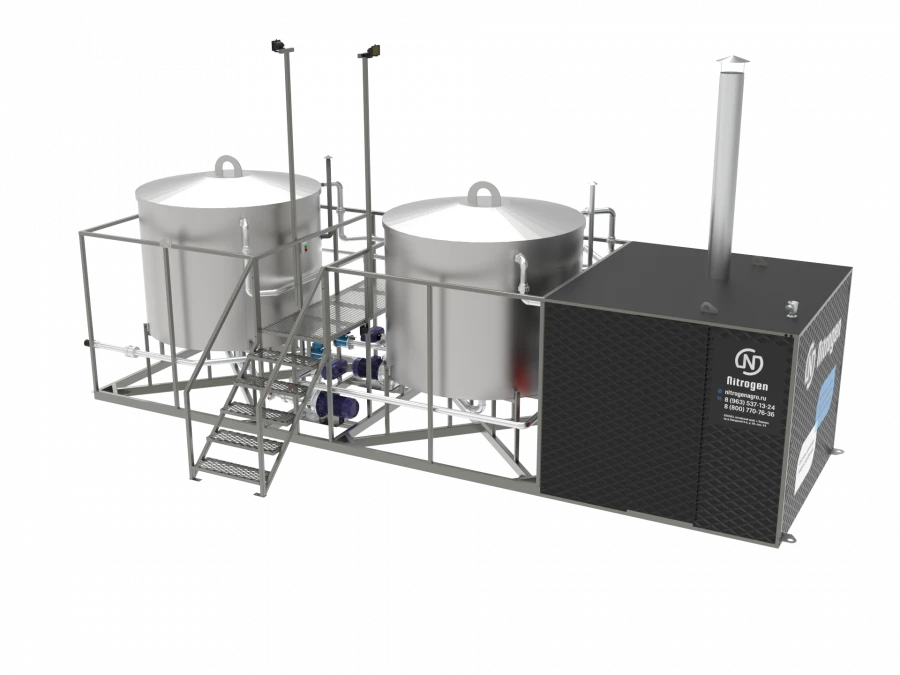 Solution unit for liquid fertiliser "Raptor" 1 AN, 1 AP, 2 AN, 2 AP, 1 HP