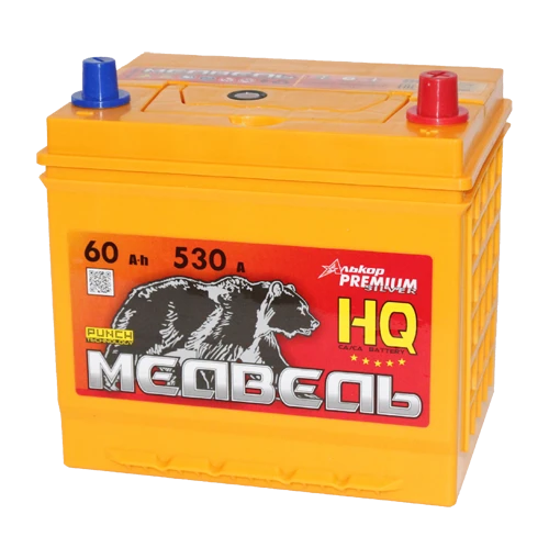 Lead battery for starting piston engines 6ST-60VLA Asia 65D23 "Bear"