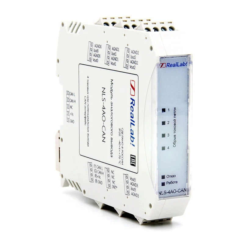 NLS-4AO-CAN Analogue output module