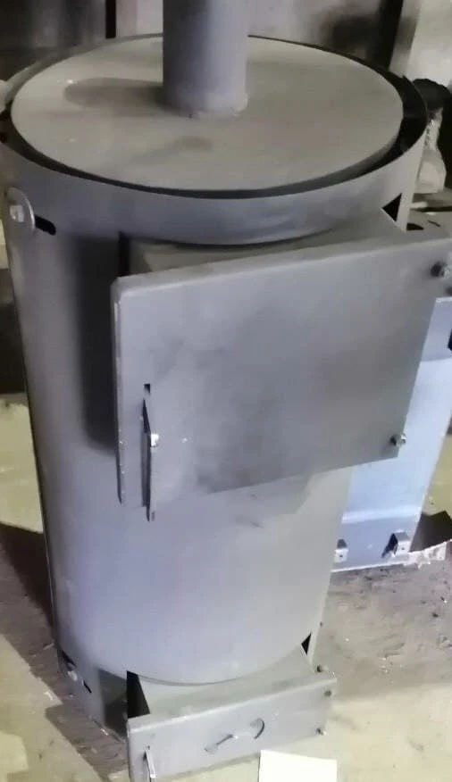 Heating unit of long (layer) combustion