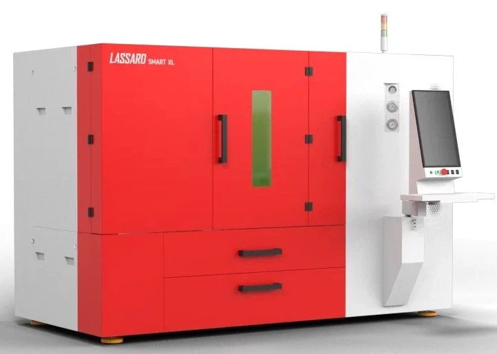 Laser cutting machine of SMART XL model with power from 150 to 3000 W, with a working field of 1300x1000 mm.