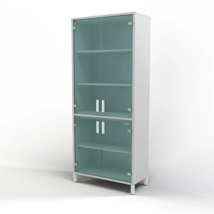 Filing cabinet with glass Model: SHD-3 of "Edelwood" trade mark
