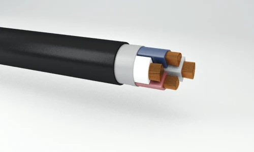Power cables, flame-retardant, not spreading combustion, with copper conductors with plastic insulation, with low smoke and gas