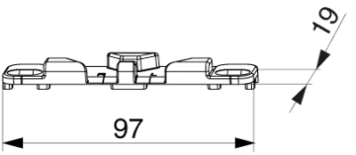 Locking strip KBE AD9, item no. 250944