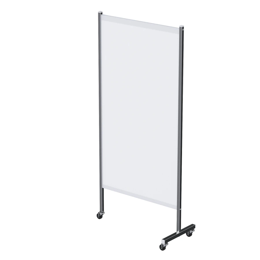 SHM - "MSC"(MSC-5303M) Medical screen of stainless steel, on wheels, one-sectional