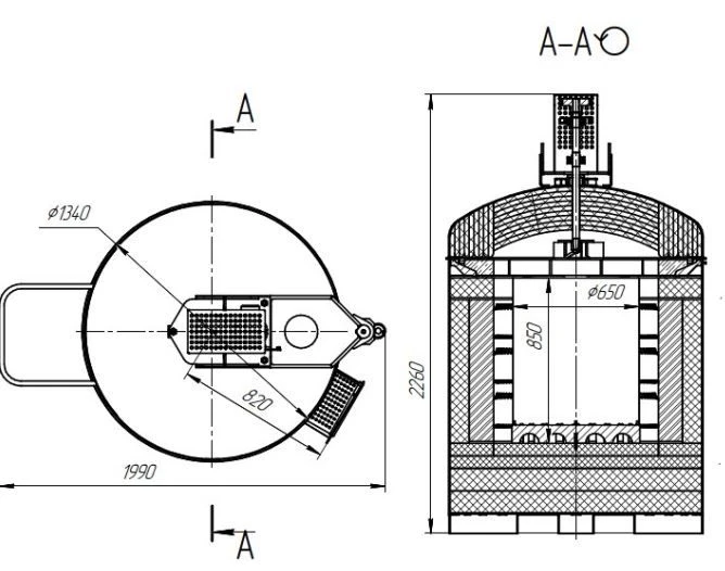 Shaft electric furnace SHZ 6.6/7 STC