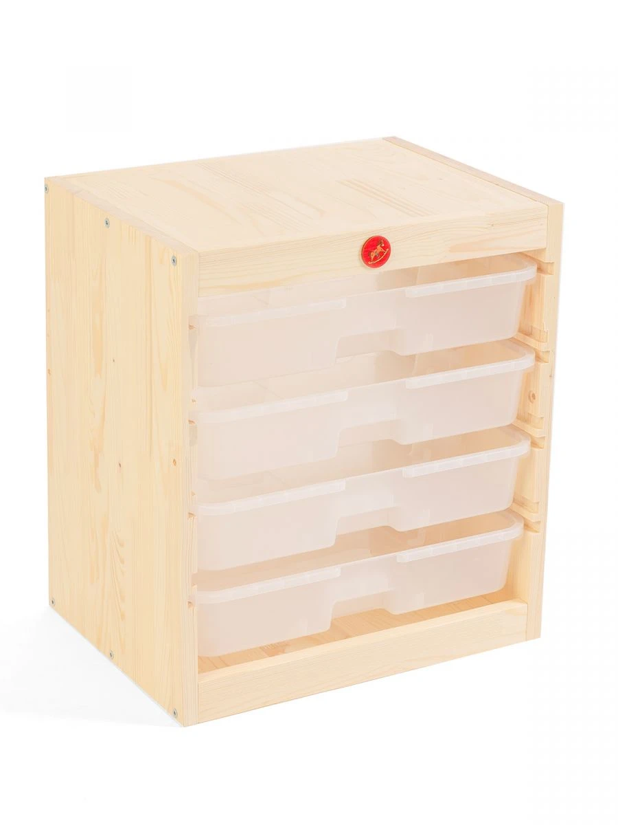 Play shelving unit 520x460 with containers / Igroteca storage system
