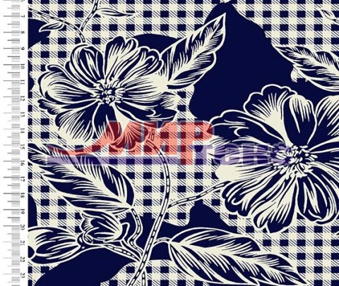 Synthetic knitted fabric (B-92%, PU-8%), printed, culinary