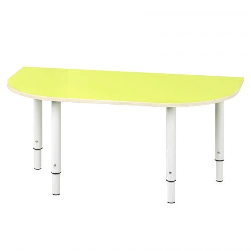 Children's rounded adjustable two-seater table 1-3
