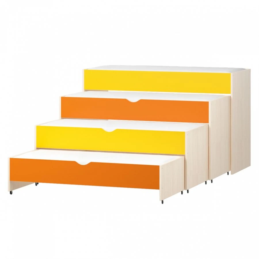 Children's four-drawer pull-out bed "Smile"