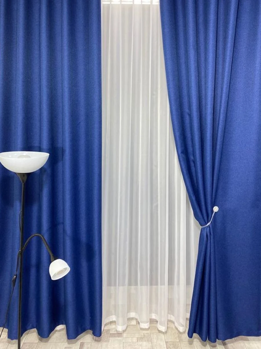 Portieres (functional-decorative curtain of dense fabric materials)