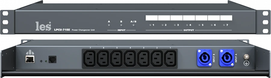 LPCU-71SE - 7-output power distribution unit, redundant input switching, output control, normally open.