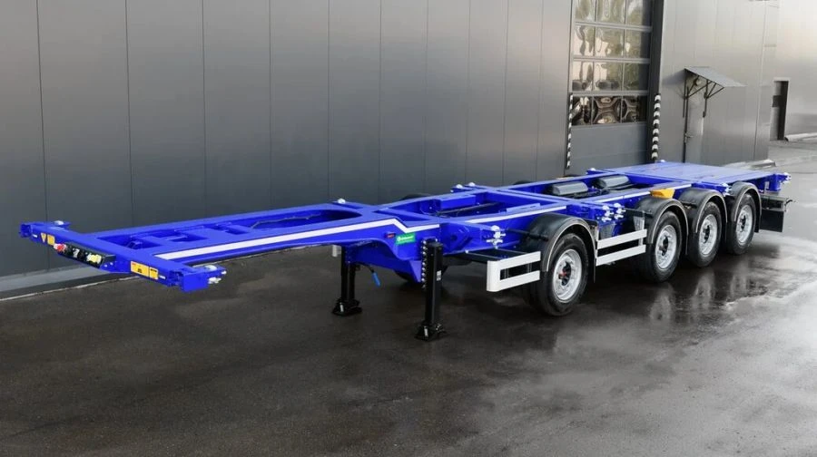 Four-axle low-frame container semitrailer (model 945430-0000010)