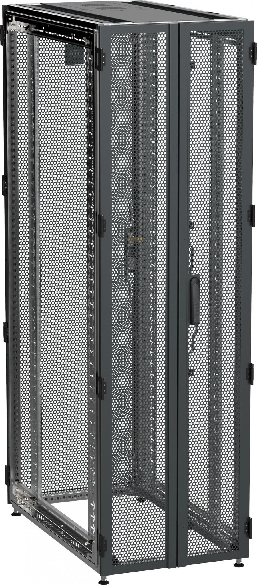ZP05-47U-0612-P2P-R ITK by ZPAS Serv. 19" 47U 600x1200mm double-leaf black. RF