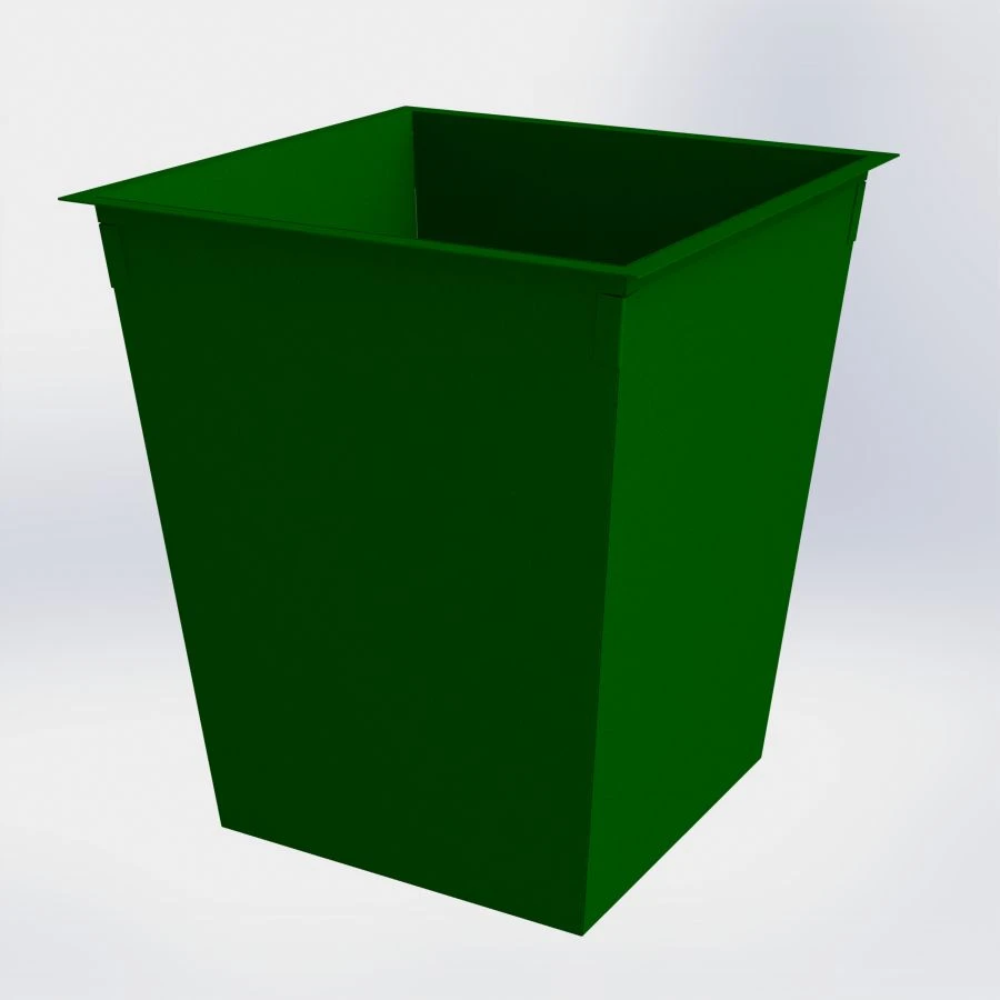 MSW container/Bin 0.75 m3 without lid