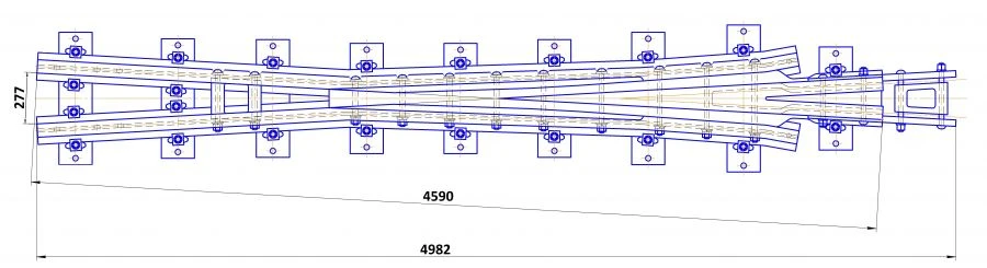 Cross member of type P65 of mark 1/9 of project ?01.003.3000.00-08