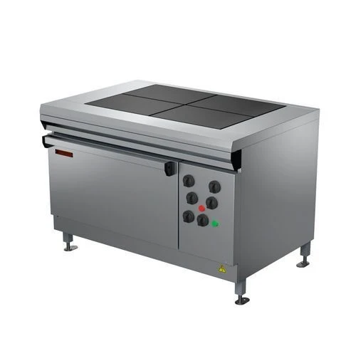 Electric four-burner cooker with griddle cabinet PE-0,48ShP