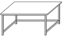 Utility table on metal frame SP-6
