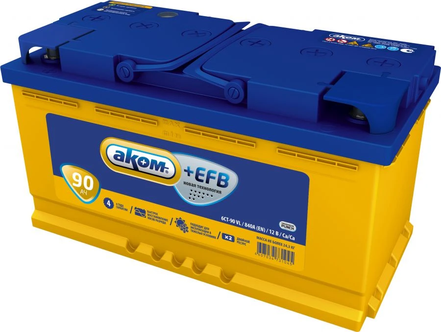 Battery 6ST-90VL AKOM EFB
