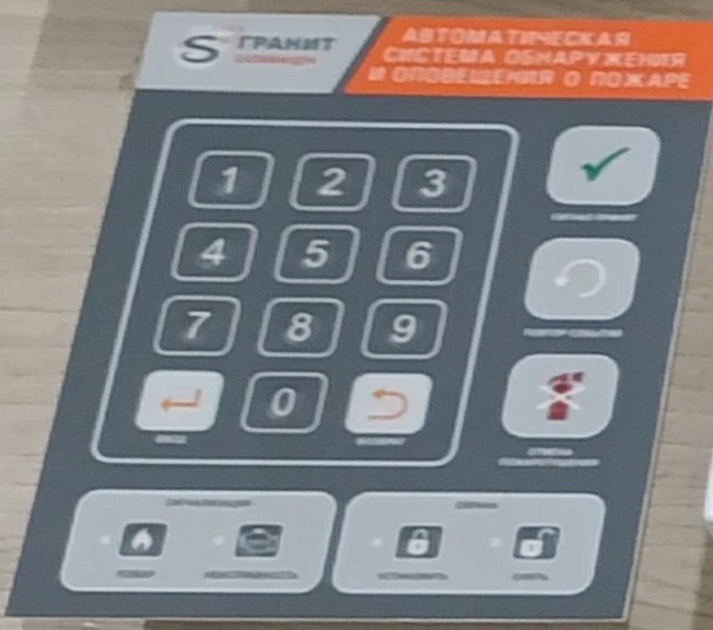 Security alarm control unit BUOS