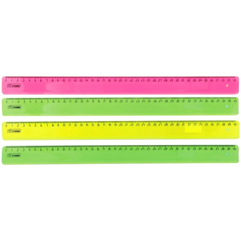 Ruler 40cm STAMM, plastic